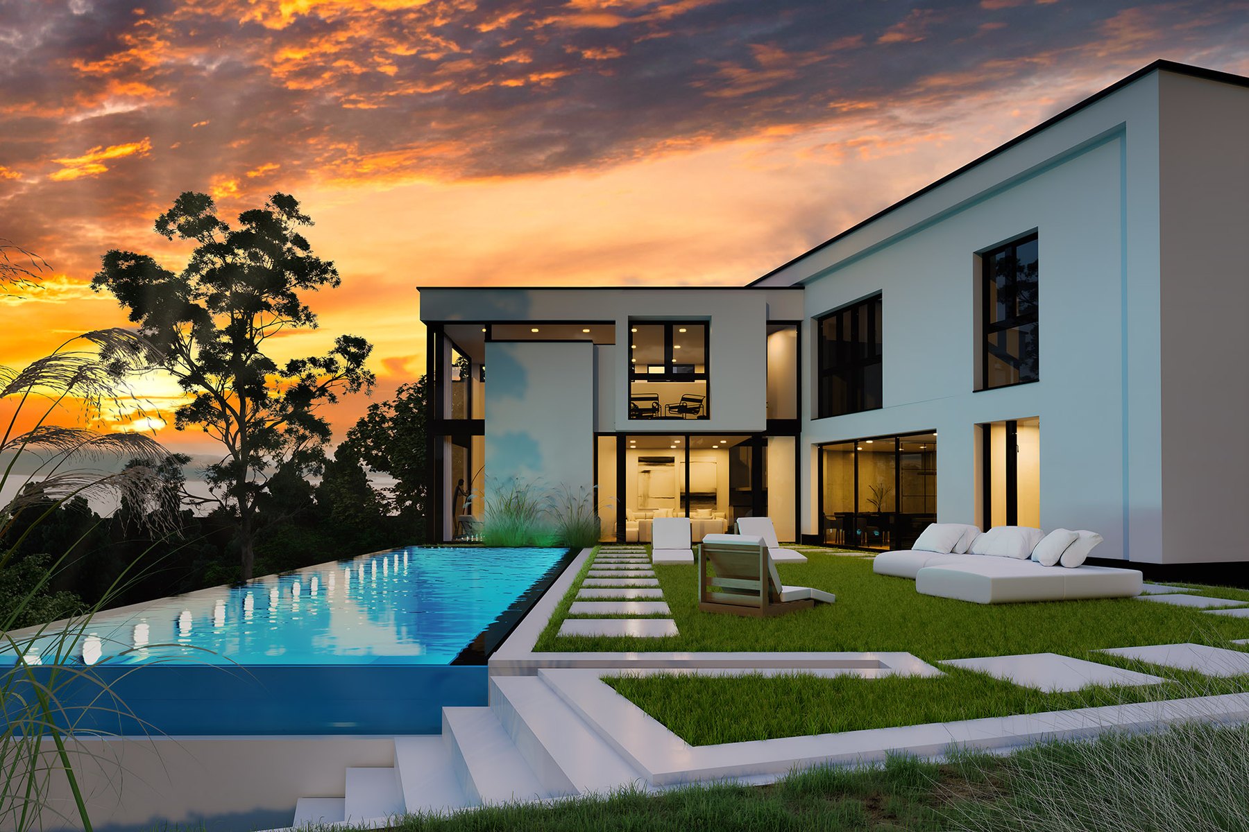 Vivienda contemporánea representada por Princess Homes
